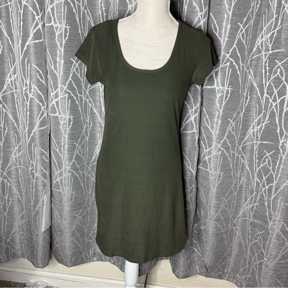 Planet Gold Forest Green Dress